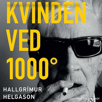 Kvinden ved 1000° – omslag til lydbogen af Hallgrímur Helgason