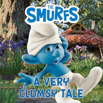 A Very Clumsy Tale – omslag til lydbogen af Peyo
