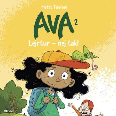 Ava 2 - Lejrtur – nej tak! – omslag til lydbogen af Mette Telefoni