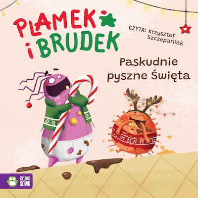 Plamek i Brudek. Paskudnie pyszne Święta – okładka audiobooka, autor Jelena Pervan