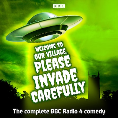 Welcome to our Village Please Invade Carefully – omslag til lydbogen af Eddie Robson