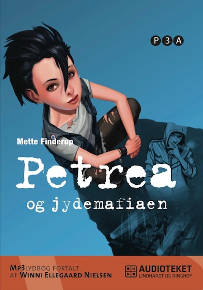 Petrea og jydemafiaen – omslag til lydbogen af Mette Finderup
