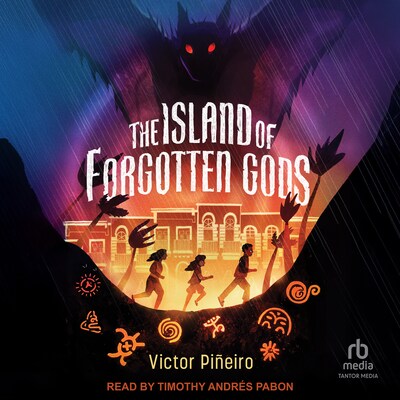 The Island of Forgotten Gods – omslag til lydbogen af Victor Piñeiro