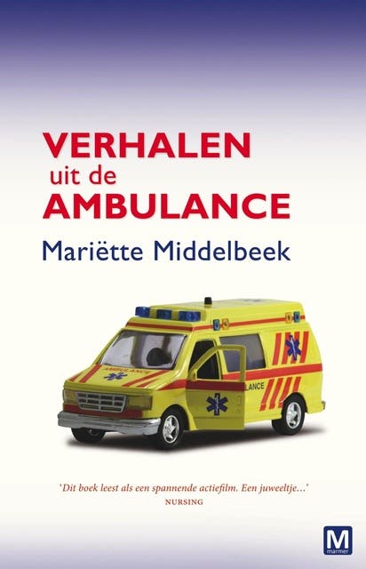 Verhalen uit de ambulance – omslag van het luisterboek van Mariette Middelbeek