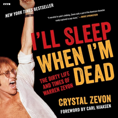I'll Sleep When I'm Dead – omslag til lydbogen af Crystal Zevon