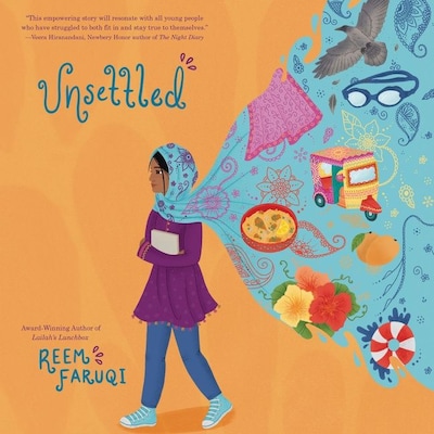Unsettled – omslag til lydbogen af Reem Faruqi