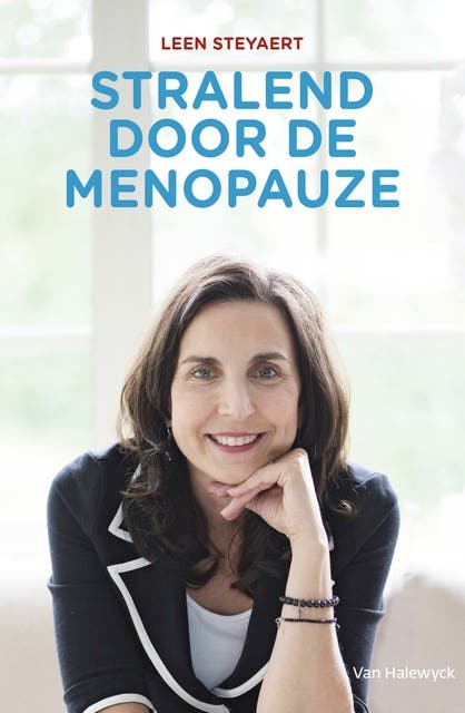 Stralend door de menopauze – omslag van het luisterboek van Leen Steyaert