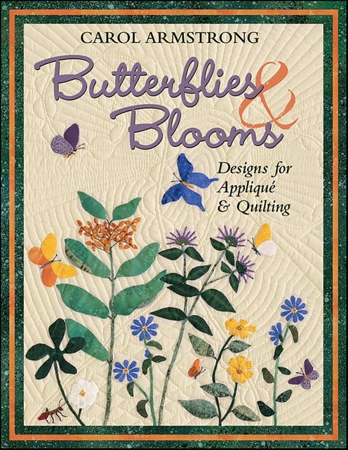 Butterflies & Blooms: Designs for Appliqué & Quilting – omslag til lydbogen af Carol Armstrong
