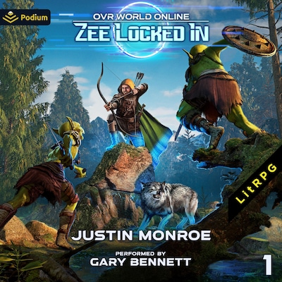 Zee Locked In – omslag til lydbogen af Justin Monroe