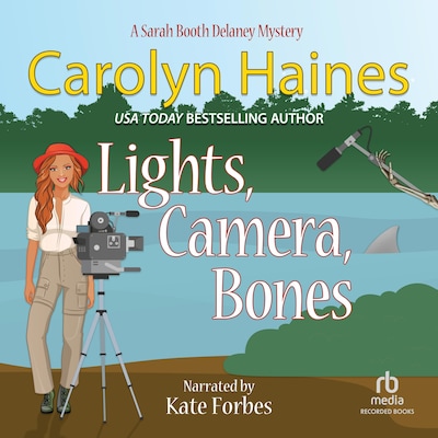 Lights, Camera, Bones – omslag til lydbogen af Carolyn Haines
