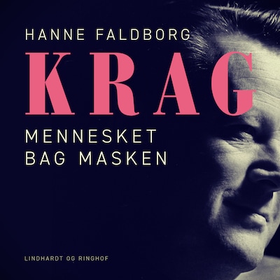 Krag - mennesket bag masken – omslag til lydbogen af Hanne Faldborg