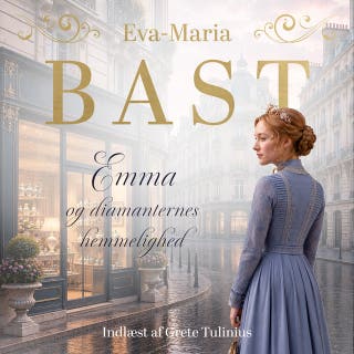 Emma og diamanternes hemmelighed – omslag til lydbogen af Eva-Maria Bast