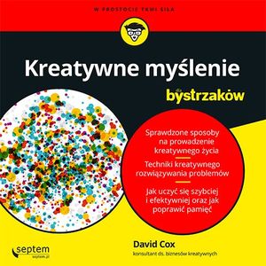 Kreatywne myślenie dla bystrzaków – okładka audiobooka, autor David Cox