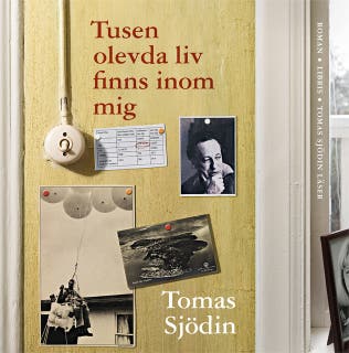 Tusen olevda liv finns inom mig – omslag till ljudboken av Tomas Sjödin