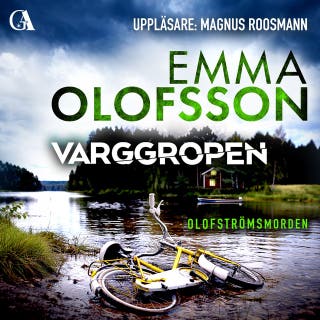 Varggropen – omslag till ljudboken av Emma Olofsson