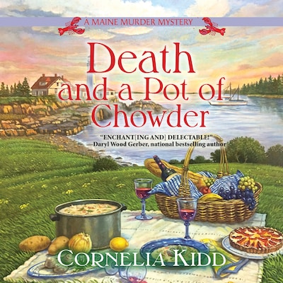 Death and a Pot of Chowder – omslag til lydbogen af Cornelia Kidd