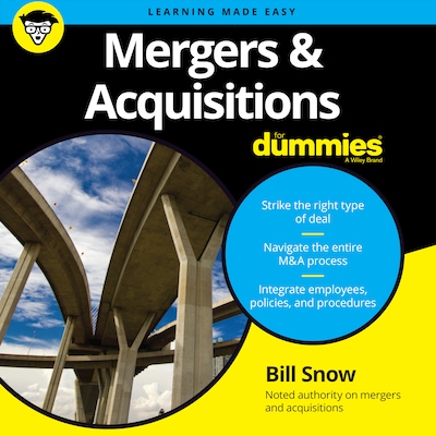 Mergers & Acquisitions for Dummies – omslag til lydbogen af Bill Snow