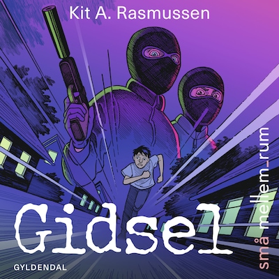 små mellem_rum. Gidsel – omslag til lydbogen af Kit A. Rasmussen
