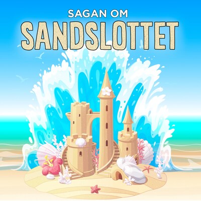 Sagan om sandslottet – omslag till ljudboken av Karin Hofvander