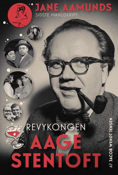 Revykongen Aage Stentoft – omslag til lydbogen af Jane Aamund, Jacob Wendt Jensen