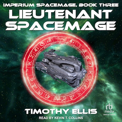 Lieutenant Spacemage – omslag til lydbogen af Timothy Ellis