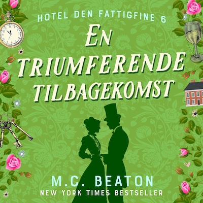 En triumferende tilbagekomst – omslag til lydbogen af M.C. Beaton