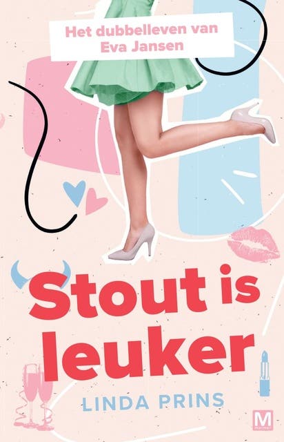 Stout is leuker: Het dubbelleven van Eva Jansen – omslag van het luisterboek van Linda Prins