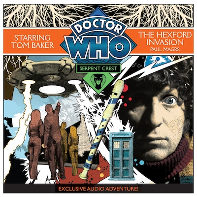 Doctor Who Serpent Crest 4: The Hexford Invasion – omslag til lydbogen af Paul Magrs