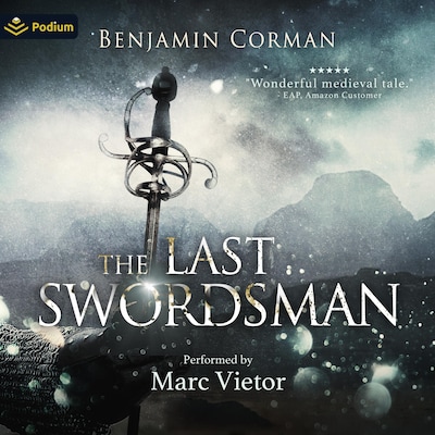 The Last Swordsman – omslag til lydbogen af Benjamin Corman