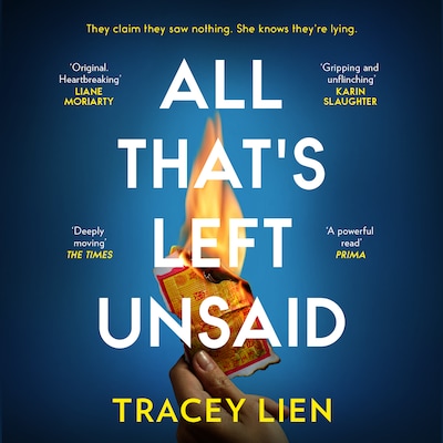 All That’s Left Unsaid – omslag til lydbogen af Tracey Lien