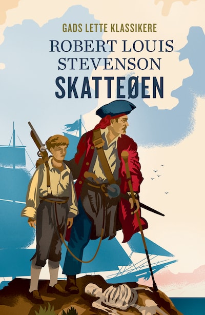 GADS LETTE KLASSIKERE: Skatteøen – omslag til lydbogen af Robert Louis Stevenson