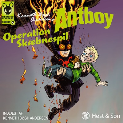Antboy 2 - Operation Skæbnespil – omslag til lydbogen af Kenneth Bøgh Andersen