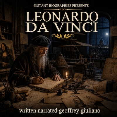 Leonardo Da Vinci – omslag til lydbogen af Geoffrey Giuliano