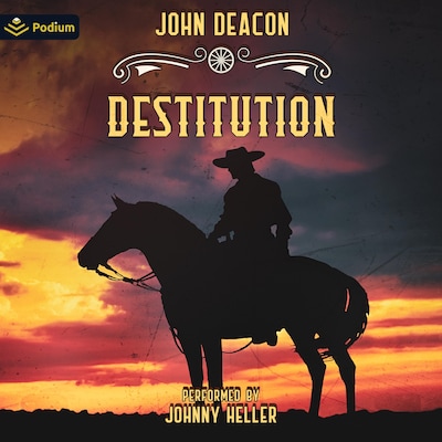 Destitution – omslag til lydbogen af John Deacon