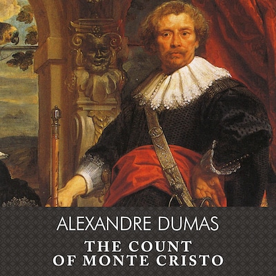 The Count of Monte Cristo, with eBook – omslag til lydbogen af Alexandre Dumas