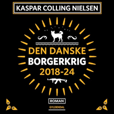 Den Danske Borgerkrig 2018-24 – omslag til lydbogen af Kaspar Colling Nielsen