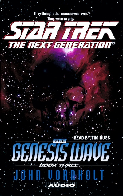 The Star Trek: The Next Generation: The Genesis Wave Book 3 – omslag til lydbogen af John Vornholt