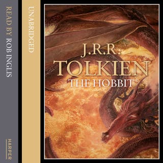 The Hobbit – omslag van het luisterboek van J. R. R. Tolkien