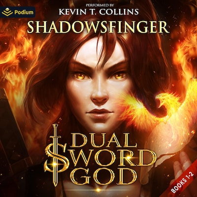 Dual Sword God – omslag til lydbogen af Shadowsfinger