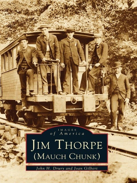Jim Thorpe (Mauch Chunk) – omslag til lydbogen af John H Drury, Joan Gilbert