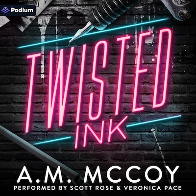 Twisted Ink – omslag til lydbogen af A.M. McCoy