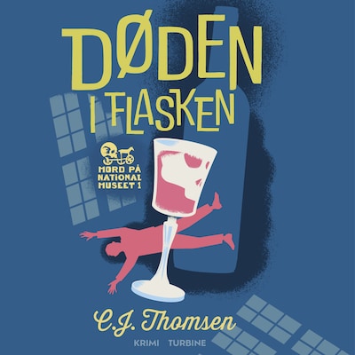 Døden i flasken – omslag til lydbogen af C. J. Thomsen