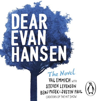 Dear Evan Hansen – omslag til lydbogen af Val Emmich, Justin Paul, Steven Levenson