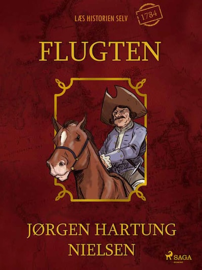 Flugten - Læs historien selv år 1784 – omslag til lydbogen af Jørgen Hartung Nielsen