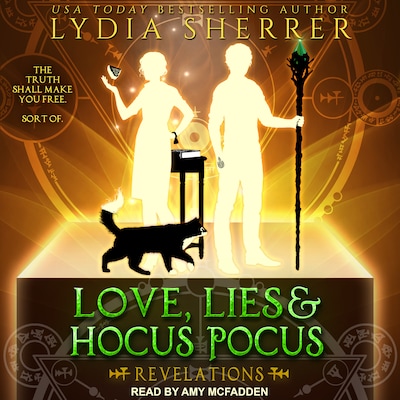 Love, Lies, and Hocus Pocus – omslag til lydbogen af Lydia Sherrer