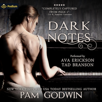 Dark Notes – omslag til lydbogen af Pam Godwin