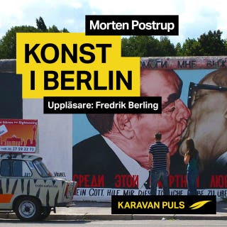 Konst i Berlin – omslag till ljudboken av Morten Postrup