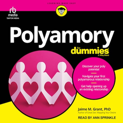 Polyamory For Dummies – omslag til lydbogen af Jaime M. Grant, PhD