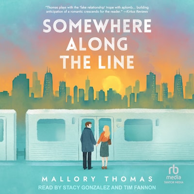 Somewhere Along The Line – omslag til lydbogen af Mallory Thomas