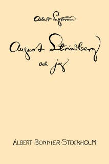 August Strindberg och jag – omslag till ljudboken av Albert Engström